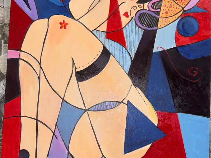 Opera d’arte contemporanea esposta al Vicolo Lavandai - quadro 1