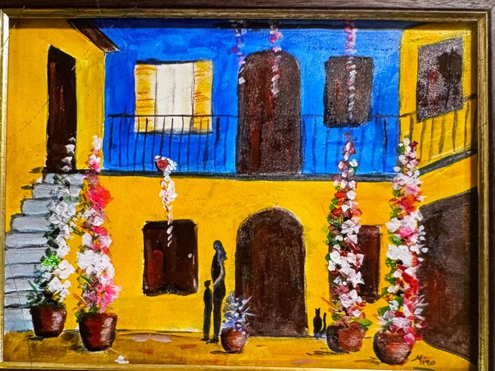 Opera d’arte contemporanea esposta al Vicolo Lavandai - quadro 2