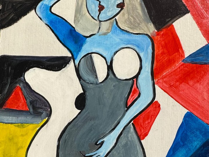 Opera d’arte contemporanea esposta al Vicolo Lavandai - quadro 3